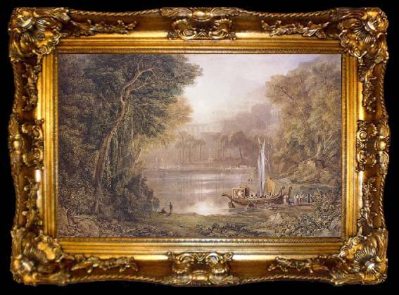 framed  Samuel Jackson Composition A land of dreams,where the spirit strays (mk47), ta009-2